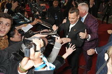 Johnny Depp na passadeira vermelha em Londres
