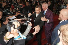 Johnny Depp na passadeira vermelha em Londres