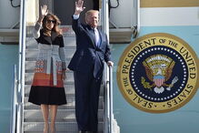 Donald Trump, Presidente dos EUA, foi recebido este domingo no Japão