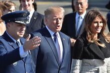 Donald Trump, Presidente dos EUA, foi recebido este domingo no Japão