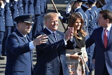 Donald Trump, Presidente dos EUA, foi recebido este domingo no Japão