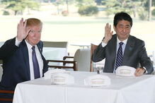 Donald Trump, Presidente dos EUA, foi recebido este domingo no Japão