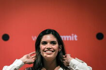 Sara Sampaio na Web Summit 2017, em Lisboa