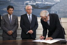 Mourato Nunes na posse como presidente da Proteção Civil