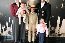 Dália Madruga com a família