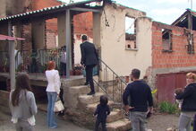 Jorge Mendes levou a  família à zona atingida pelo fogo 