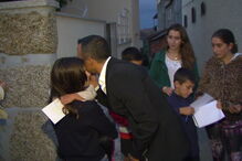 Jorge Mendes levou a  família à zona atingida pelo fogo 