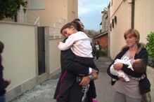 Jorge Mendes levou a  família à zona atingida pelo fogo 