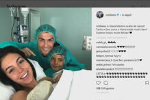 Nasceu a primeira filha de Ronaldo sem barriga de aluguer