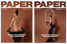 Kim Kardashian posou nua para a revista Paper