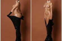 Kim Kardashian posou nua para a revista Paper