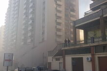 Prédio arde em Coimbra