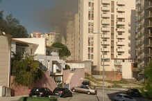 Prédio arde em Coimbra