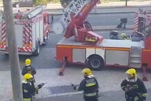 Prédio arde em Coimbra