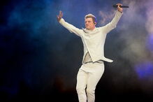  Nick Carter com os Backstreet Boys em 2017