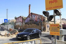 Passagem de nível onde aconteceu acidente, em Olhão