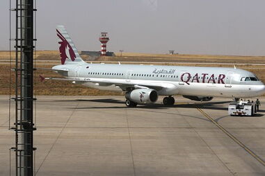 Avião da Qatar Airways