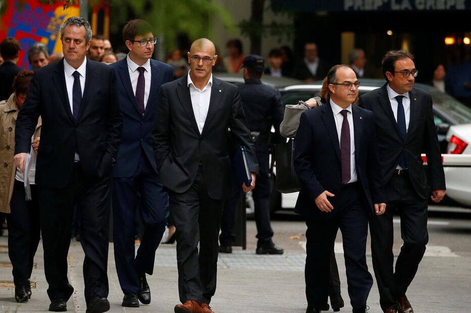  Responsáveis pela tentativa de independência da Catalunha ouvidos em tribunal