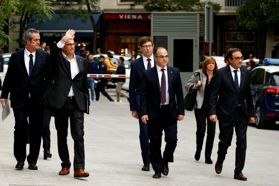  Responsáveis pela tentativa de independência da Catalunha ouvidos em tribunal
