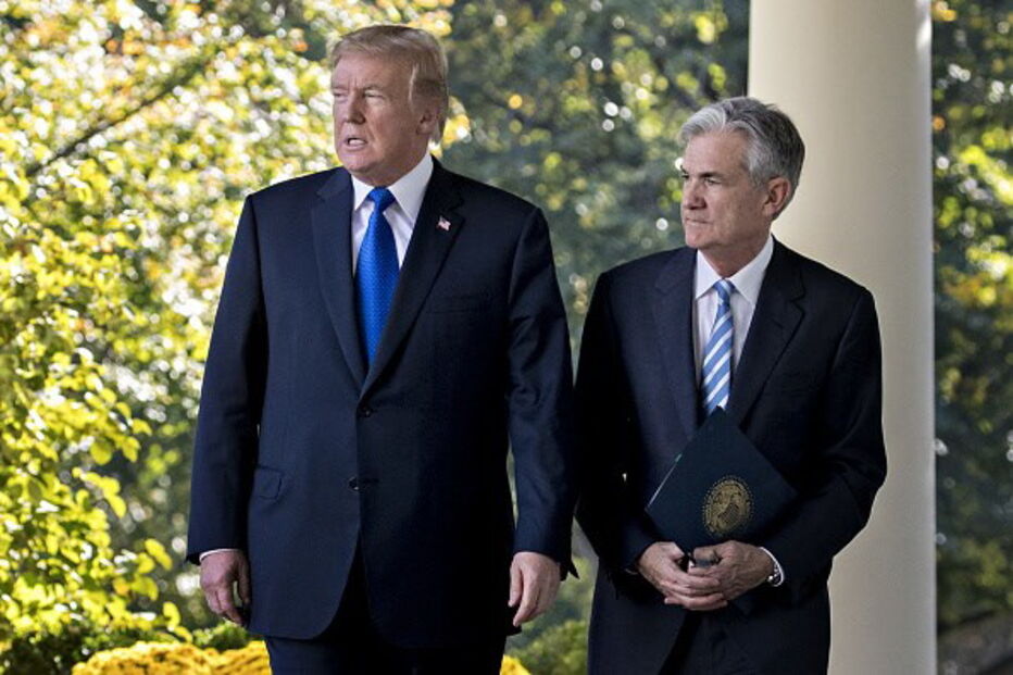 Donald Trump e Jerome Powell