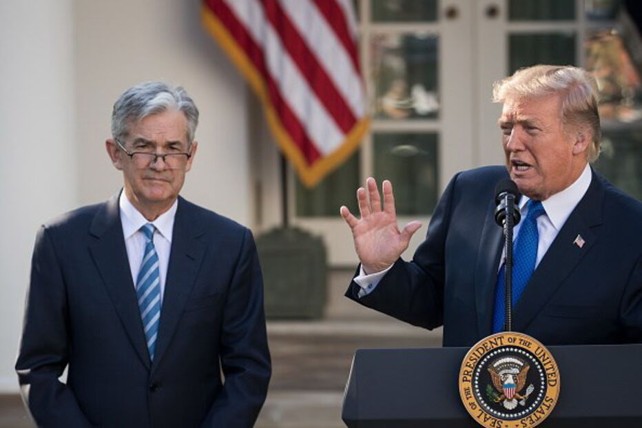 Donald Trump e Jerome Powell