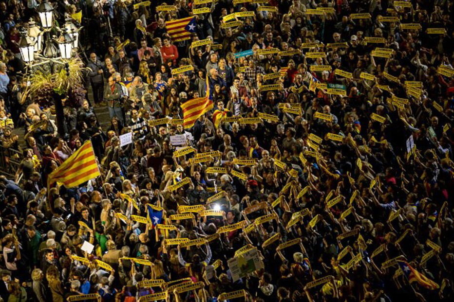 Protestos na Catalunha