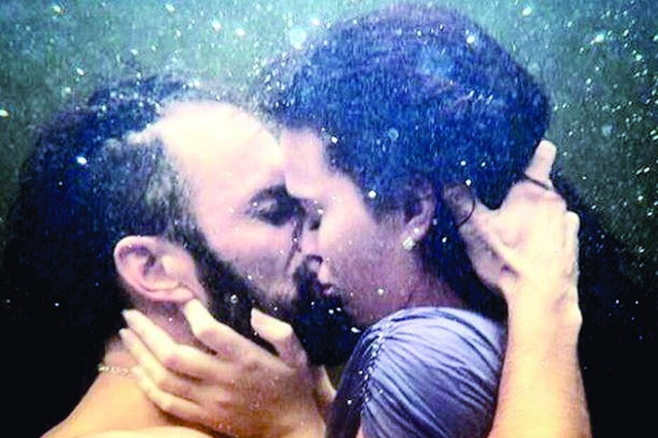 O primeiro beijo entre os atores