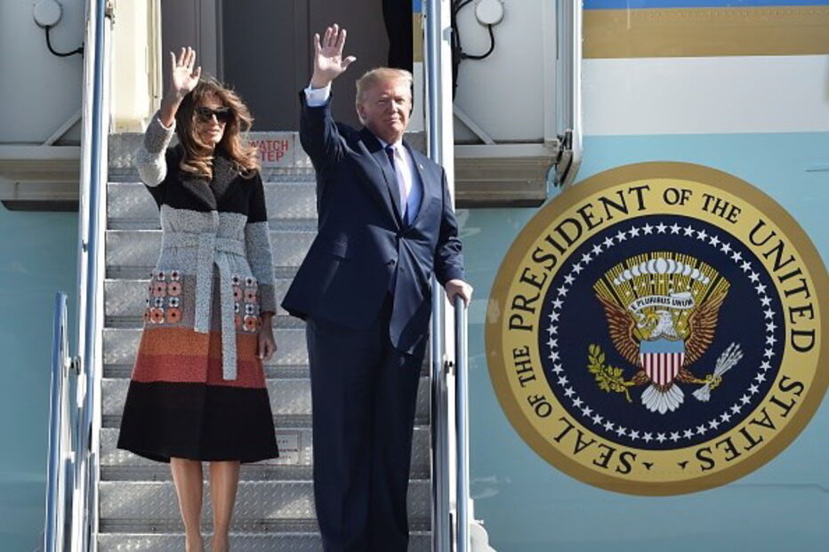 Donald Trump, Presidente dos EUA, foi recebido este domingo no Japão