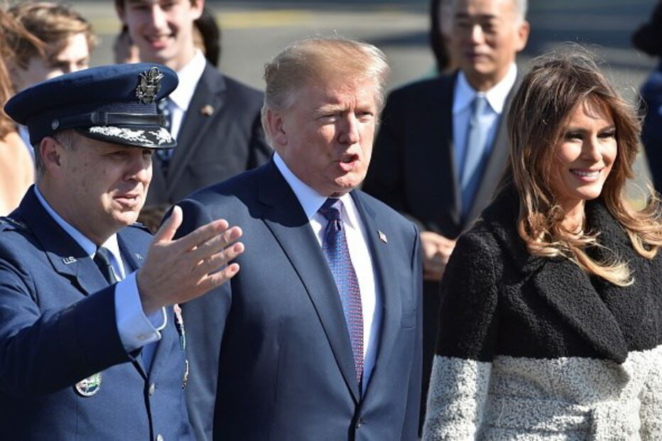 Donald Trump, Presidente dos EUA, foi recebido este domingo no Japão