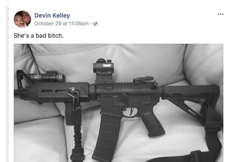 Mensagem facebook Devin Kelley