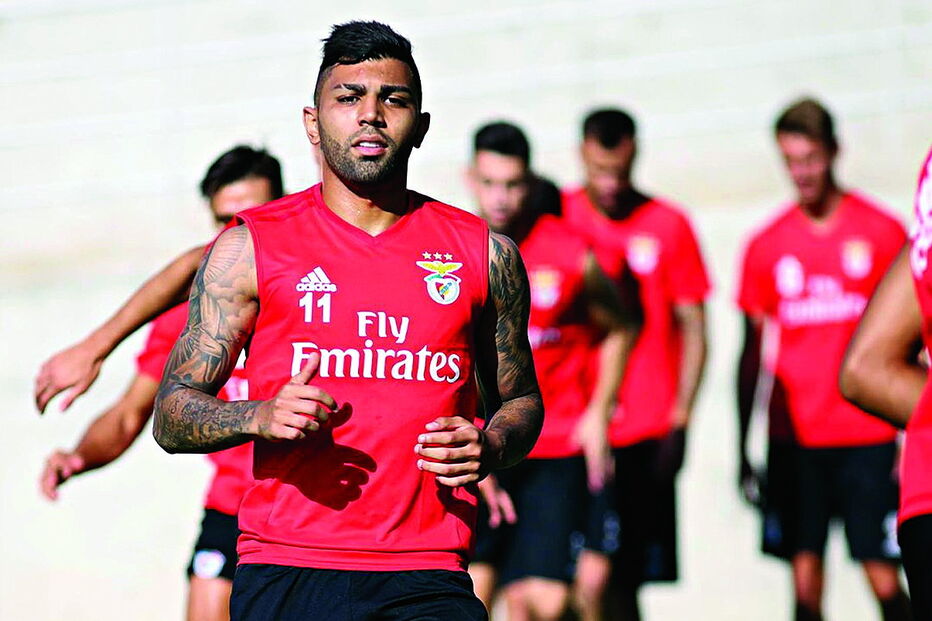 Gabriel Barbosa chegou ao Benfica em agosto por empréstimo do Inter Milão