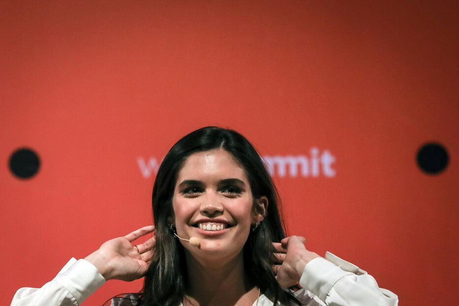 Sara Sampaio na Web Summit 2017, em Lisboa
