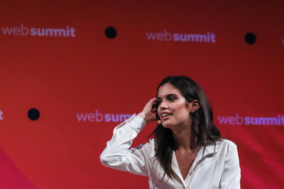 Sara Sampaio na Web Summit 2017, em Lisboa