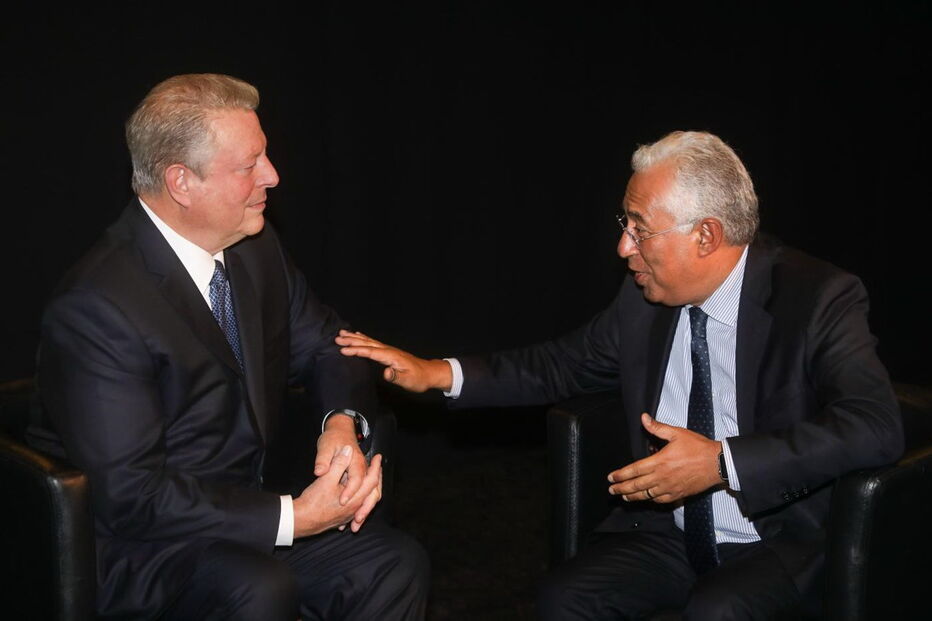 António Costa e Al Gore na Web Summit de Lisboa