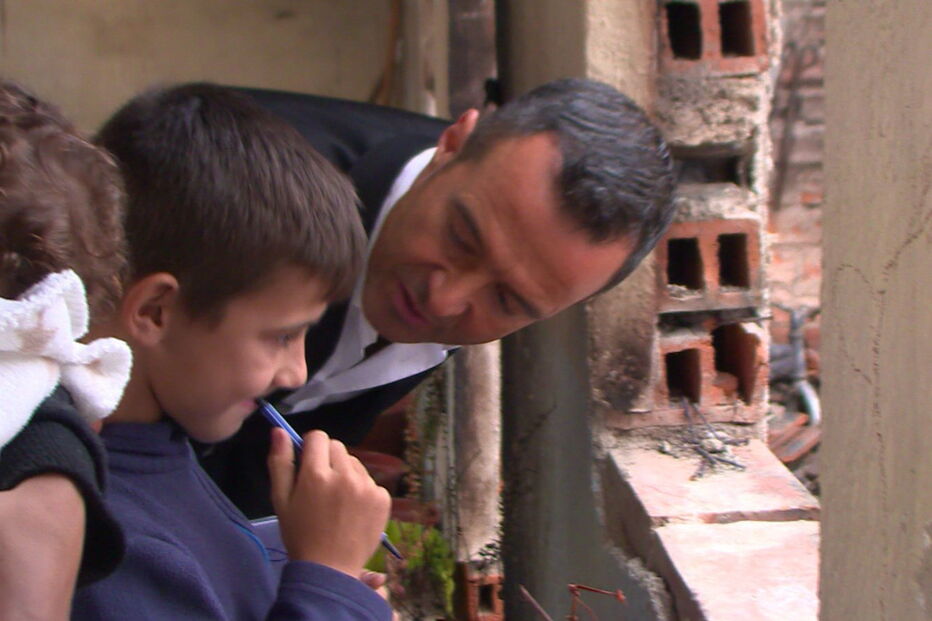 Jorge Mendes levou a  família à zona atingida pelo fogo 