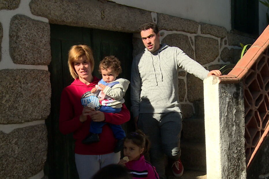 Jorge Mendes levou a  família à zona atingida pelo fogo 