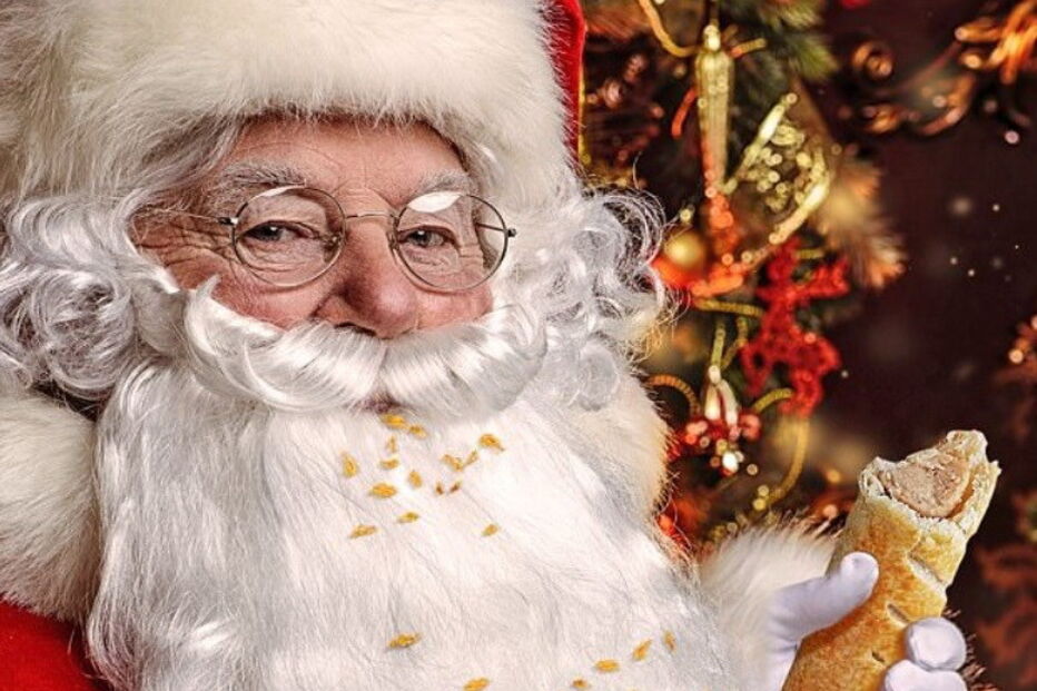 Calendário substitui menino Jesus por rolo de salsicha 