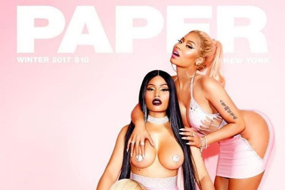 Nicki Minaj surge sensual na capa da revista Paper