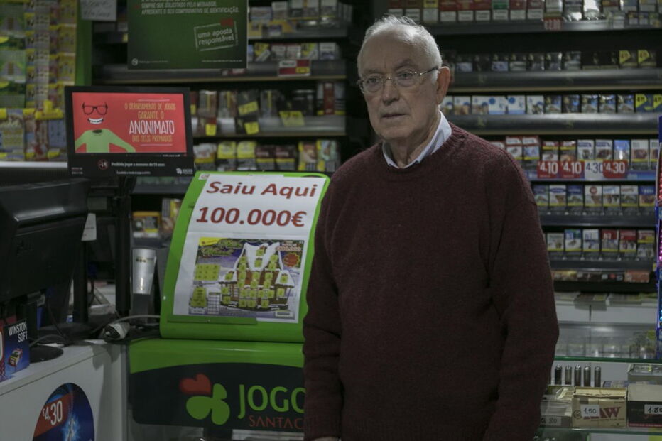 António Silva vendeu a segunda raspadinha, na Marinha Grande