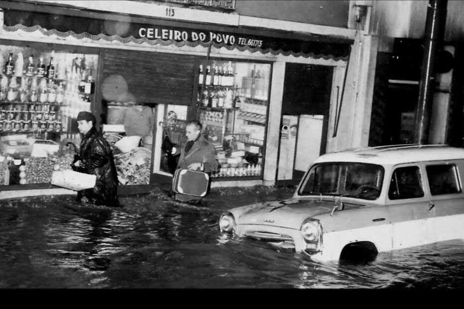 Cheias arrasaram Lisboa em 1957