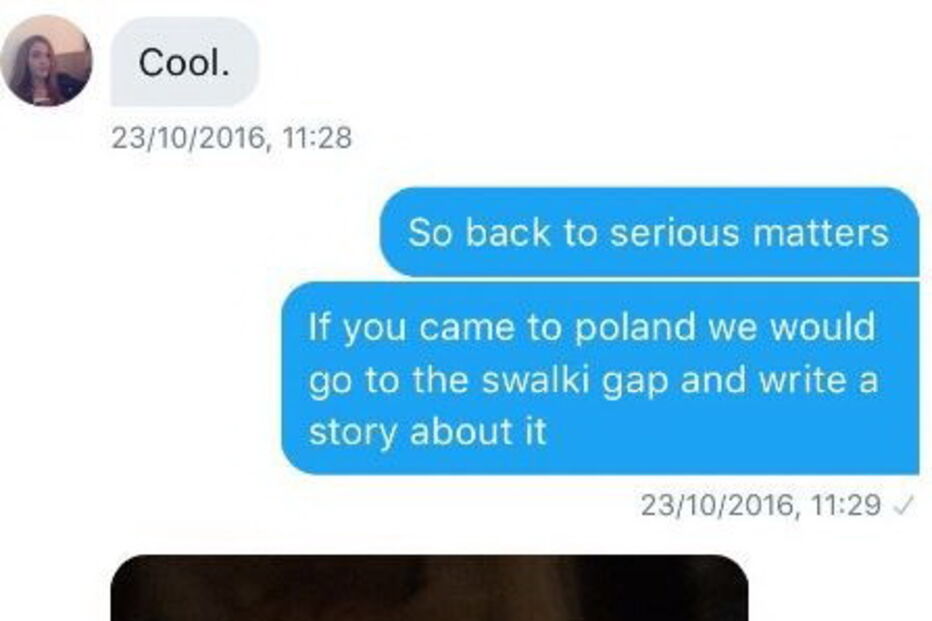 Mensagens trocadas entre Bruno Maçães e a jornalista Lily Lynch