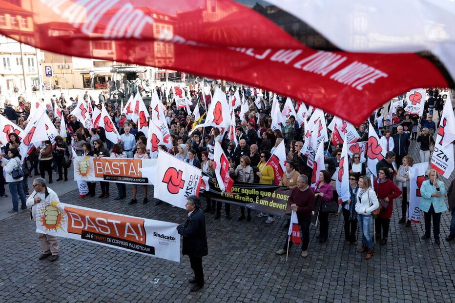 Manifestação de professores