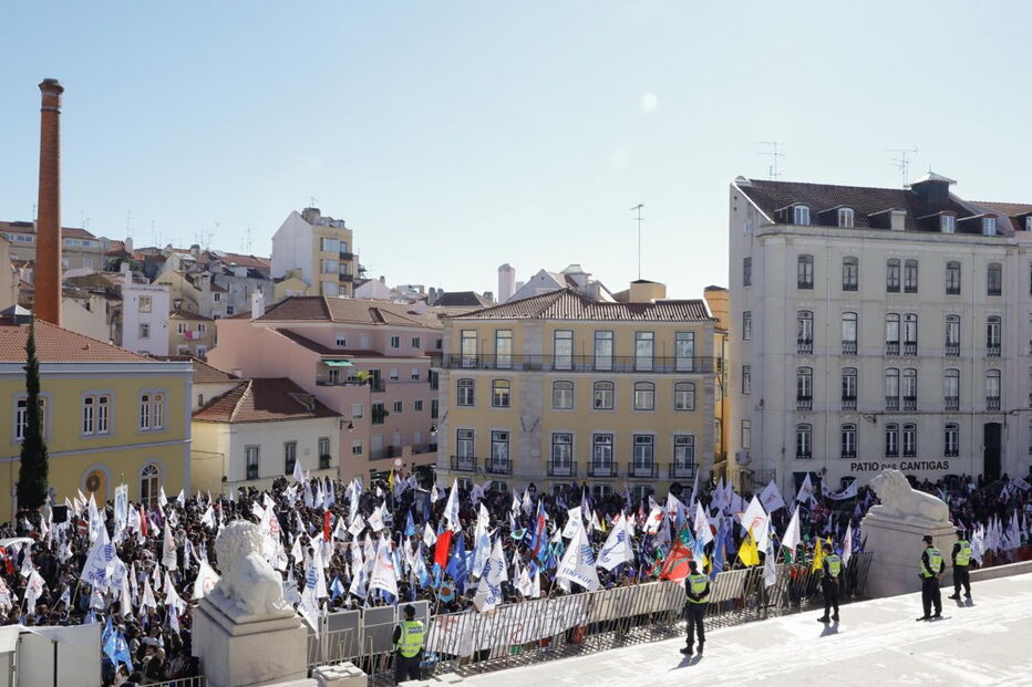 Manifestação de professores