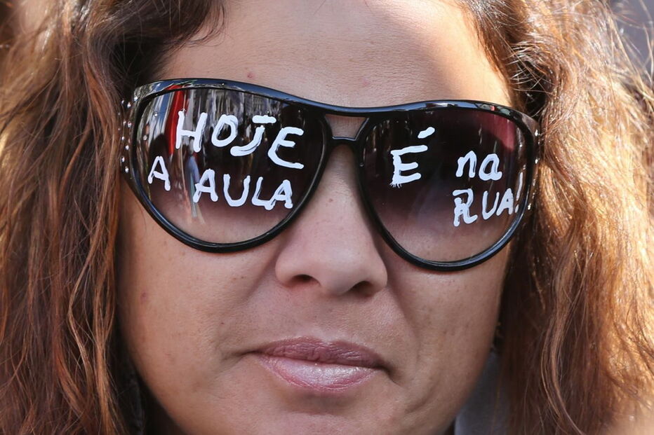 Manifestação de professores