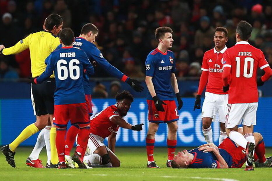 CSKA e Benfica jogaram esta quarta-feira na Rússia	