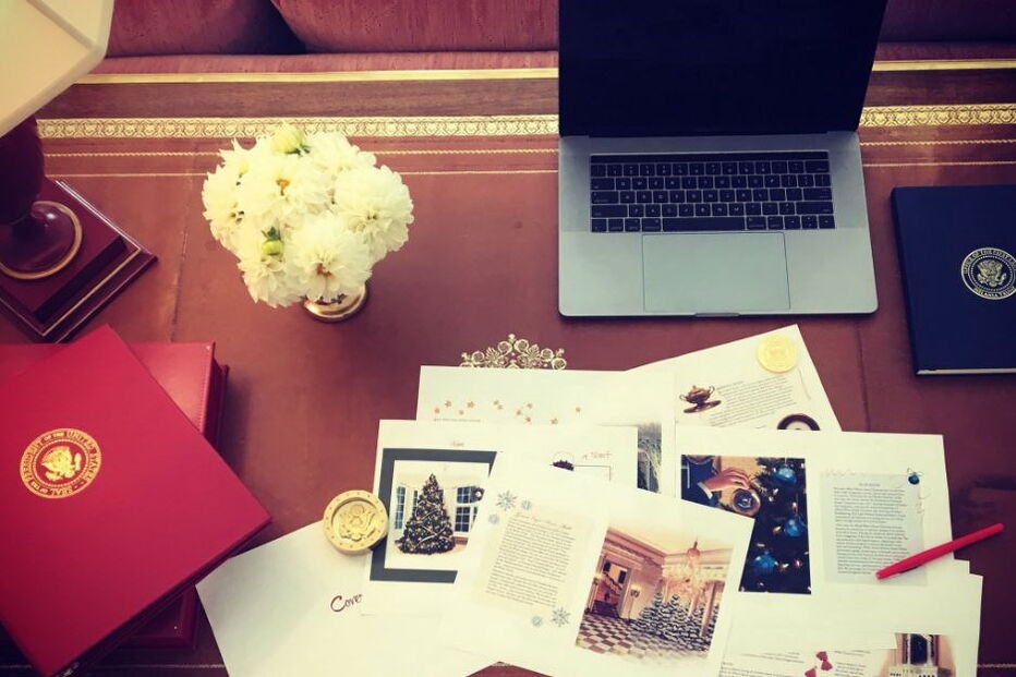 Melania Trump prepara o Natal