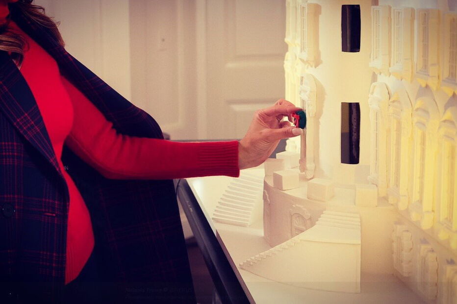 Melania Trump prepara o Natal