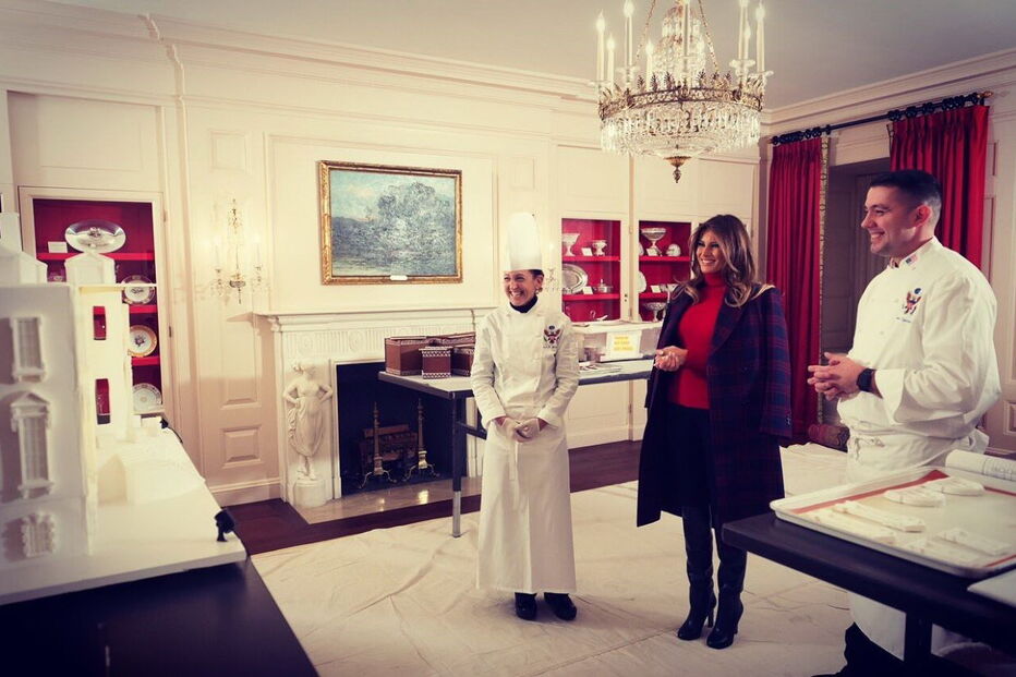Melania Trump prepara o Natal