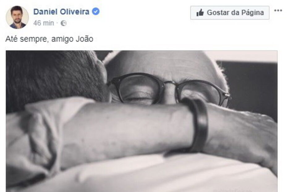 Daniel Oliveira homenageou João Ricardo online