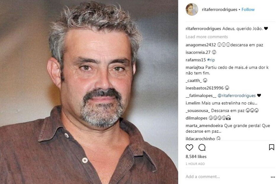 Rita Ferro também não deixou de assinalar a morte de João Ricardo